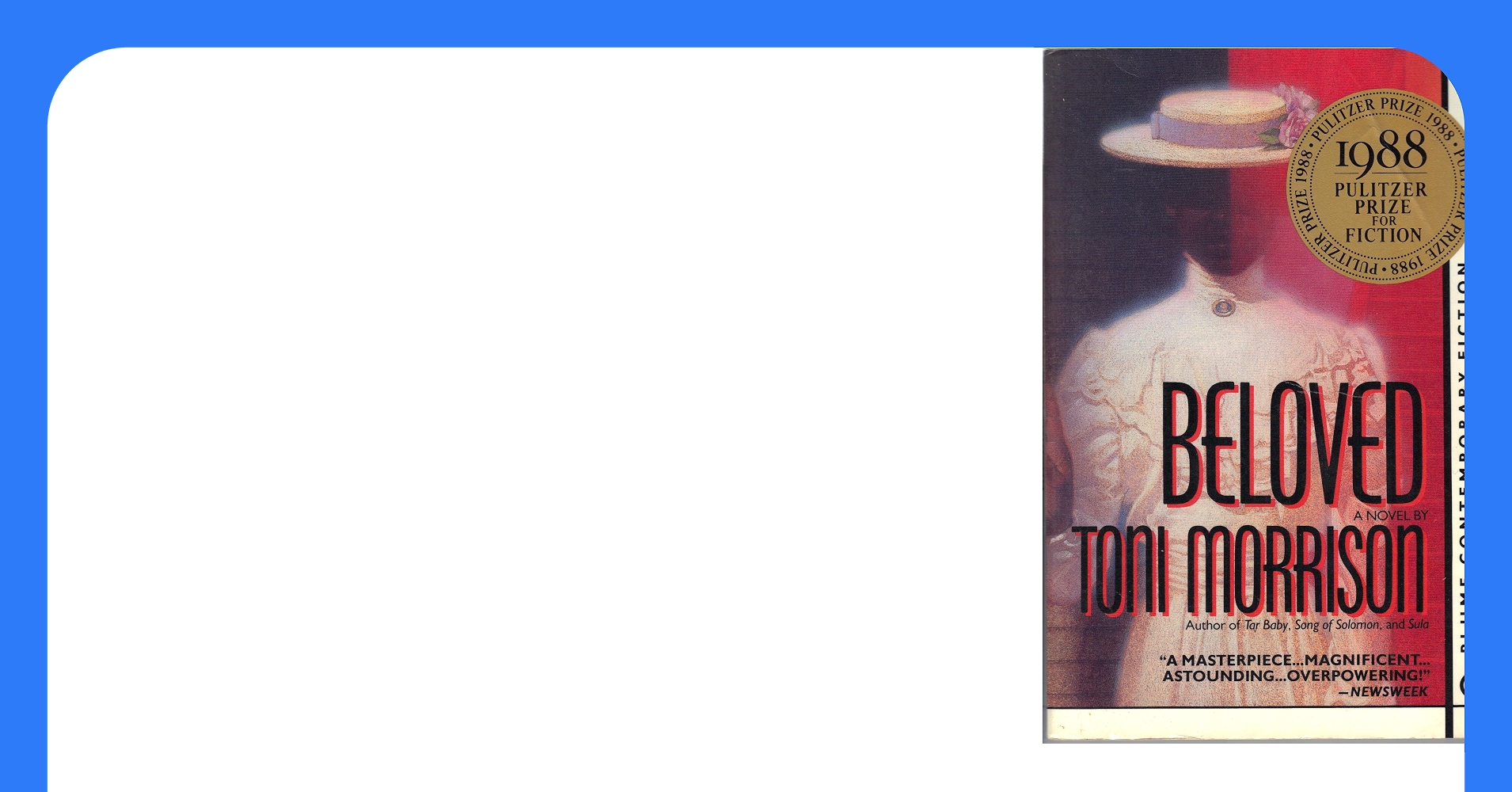 Beloved by Toni Morrison book cover
