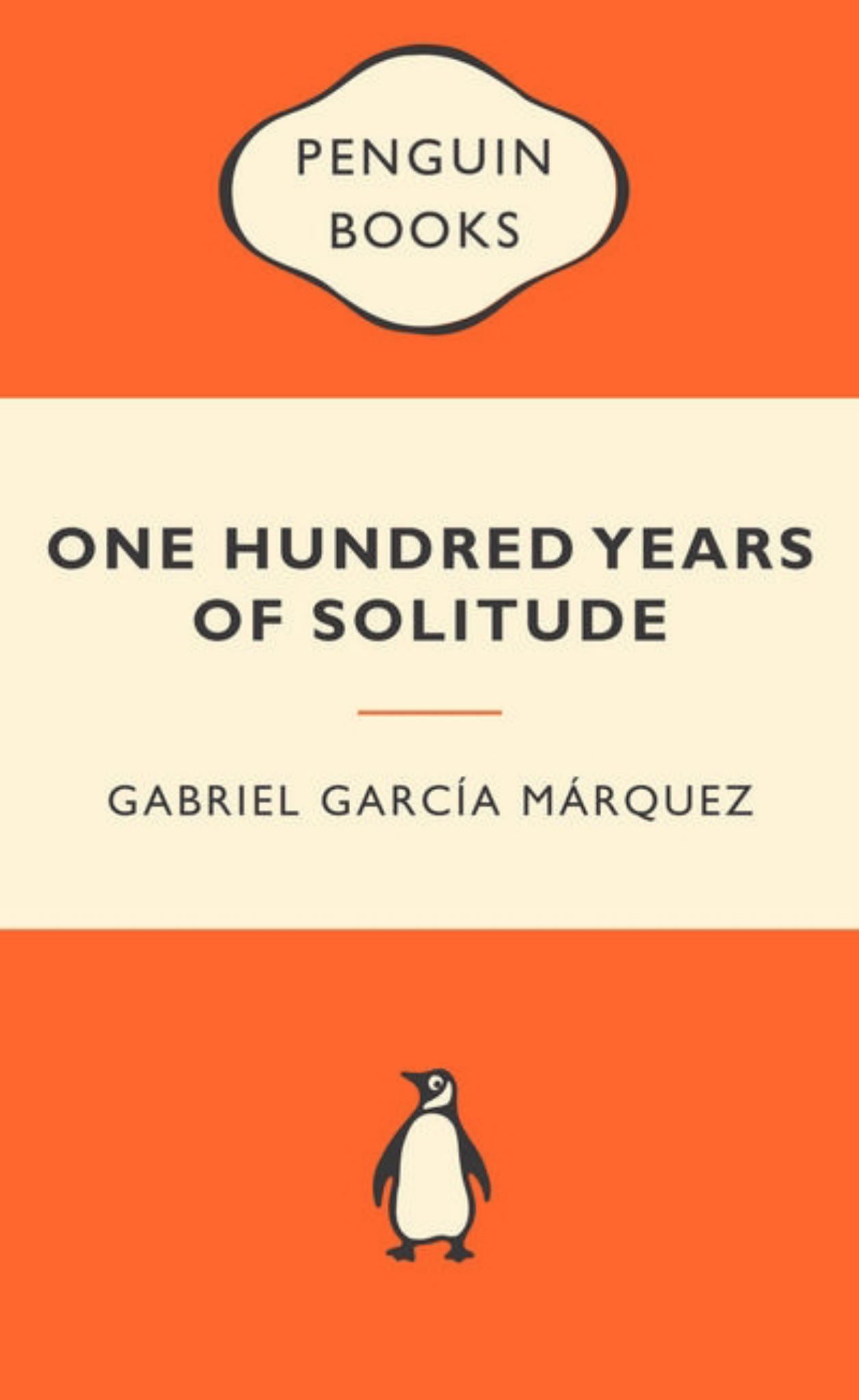 One Hundred Years of Solitude by Gabriel Garcia Marquez book cover